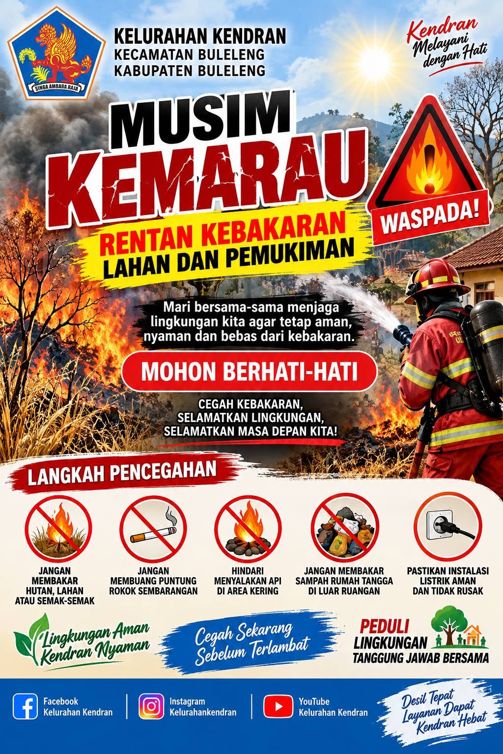 PENGUMUMAN KEWASPADAAN MUSIM KEMARAU 