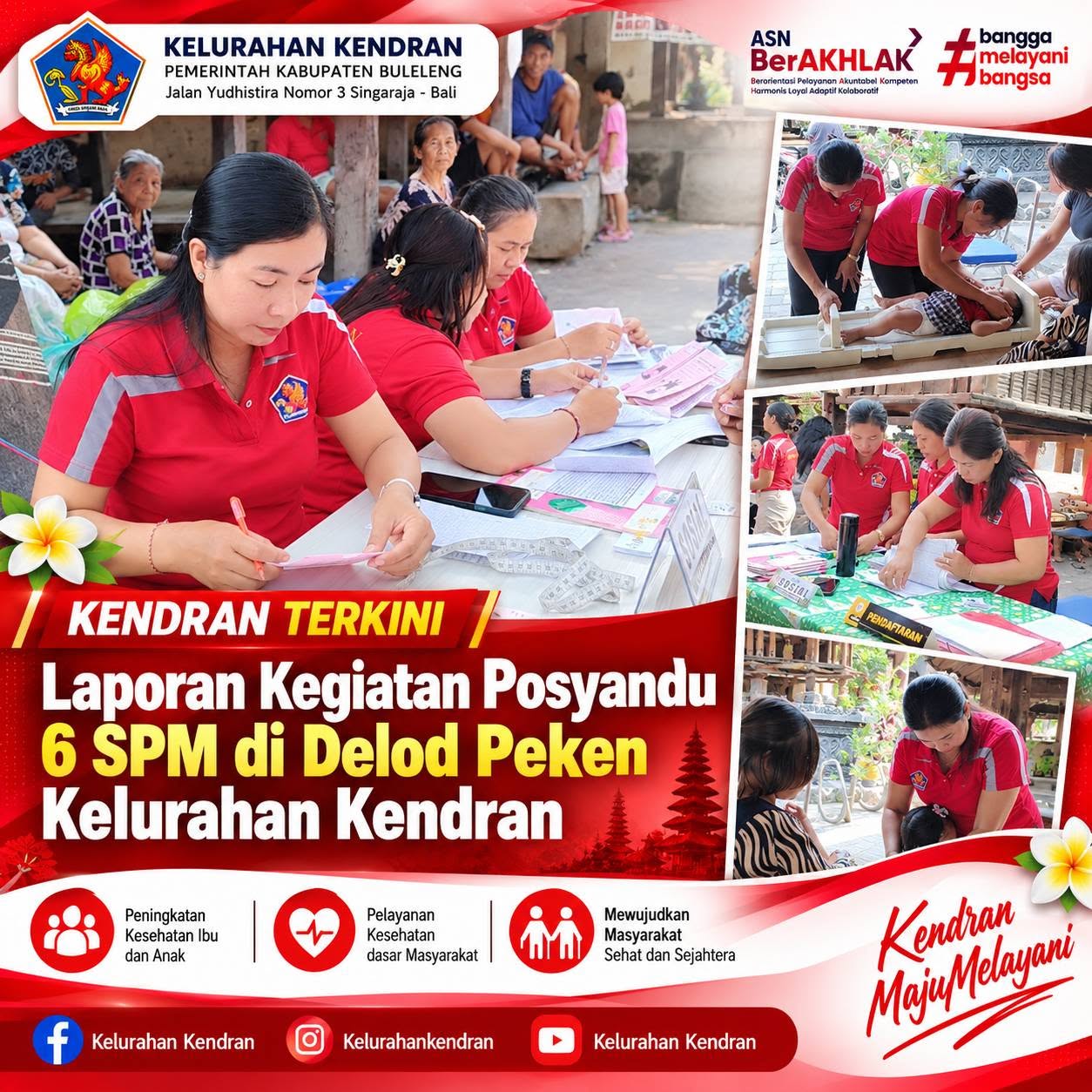 Posyandu 6 SPM di Delod Peken, Kelurahan Kendran Perkuat Pelayanan Dasar bagi Masyarakat