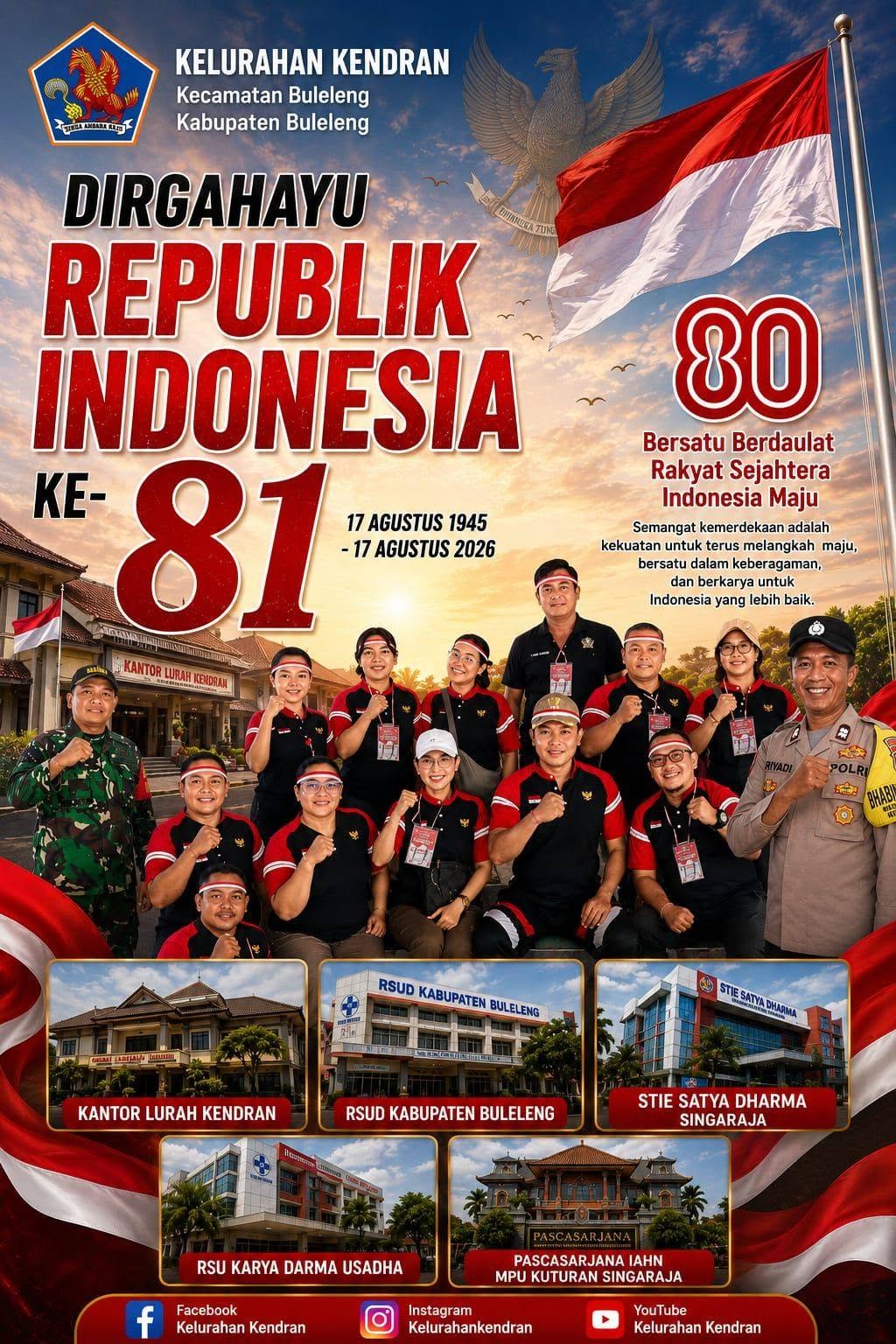 DIRGAHAYU REPUBLIK INDONESIA KE-81 ???????? 17 Agustus 1945 – 17 Agustus 2026
