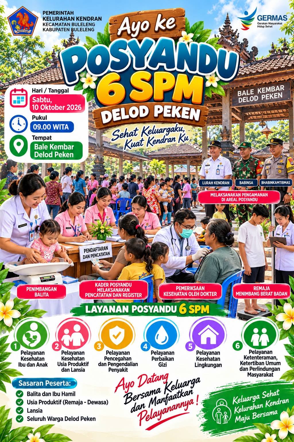 Posyandu 6 spm di Delod Peken 